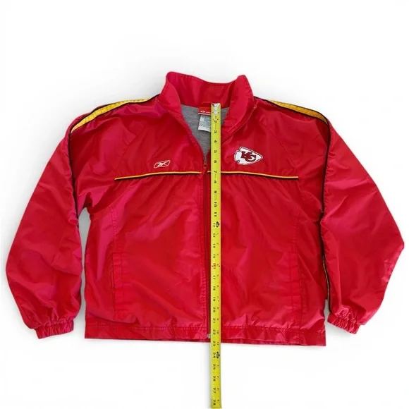 Vintage Reebok Kansas City Chiefs Windbreaker, Size XL, NFL - Picture 3 of 8